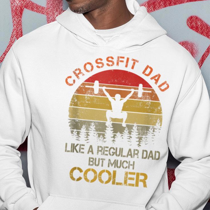 Crossfit Dad Regular Dad But Much Cool Vintage Sunset Hoodie Unique Gifts