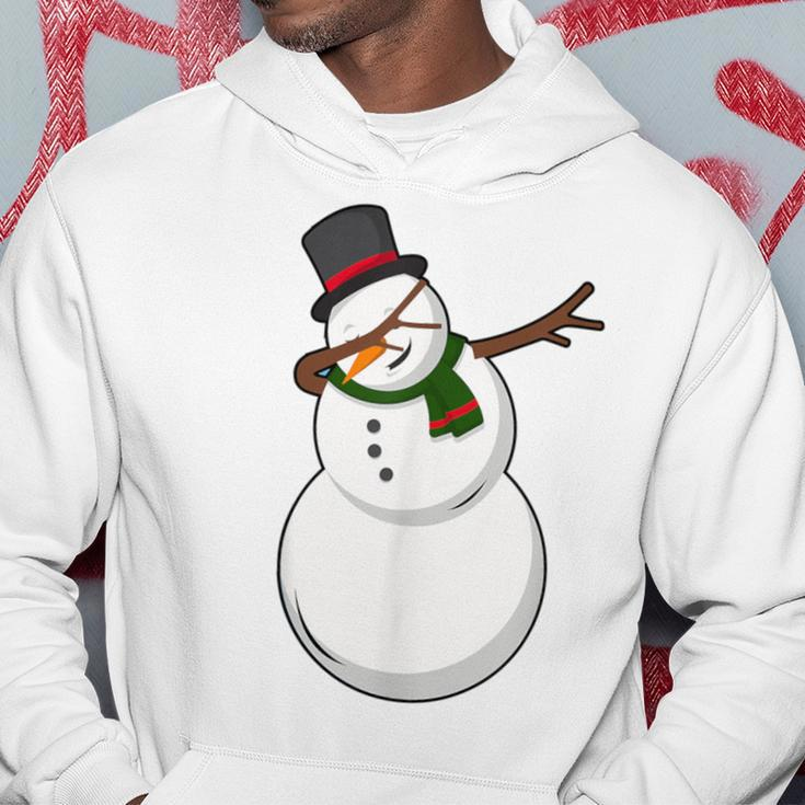 Dabbing The Dobby Snowman Holiday Christmas Hoodie Unique Gifts
