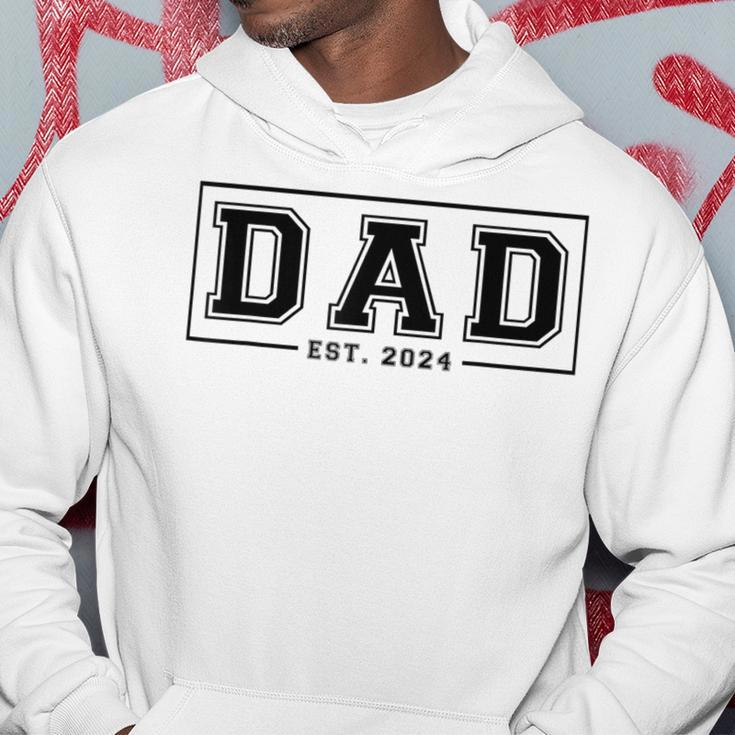 Dad Est 2024 Promoted To Daddy 2024 Pregnancy Announcement Hoodie Unique Gifts