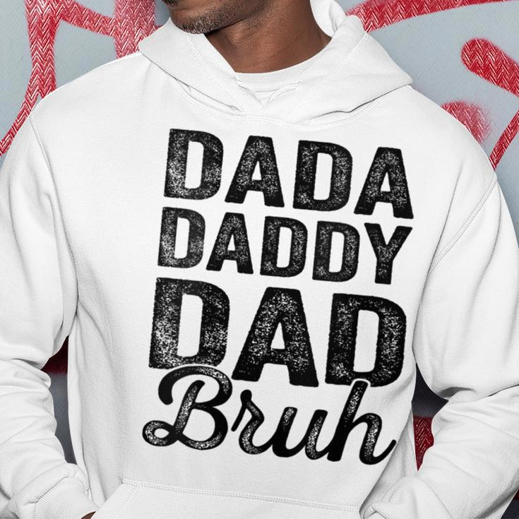 Dada Daddy Dad Bruh Vintage Father's Day Dad Men Hoodie Funny Gifts