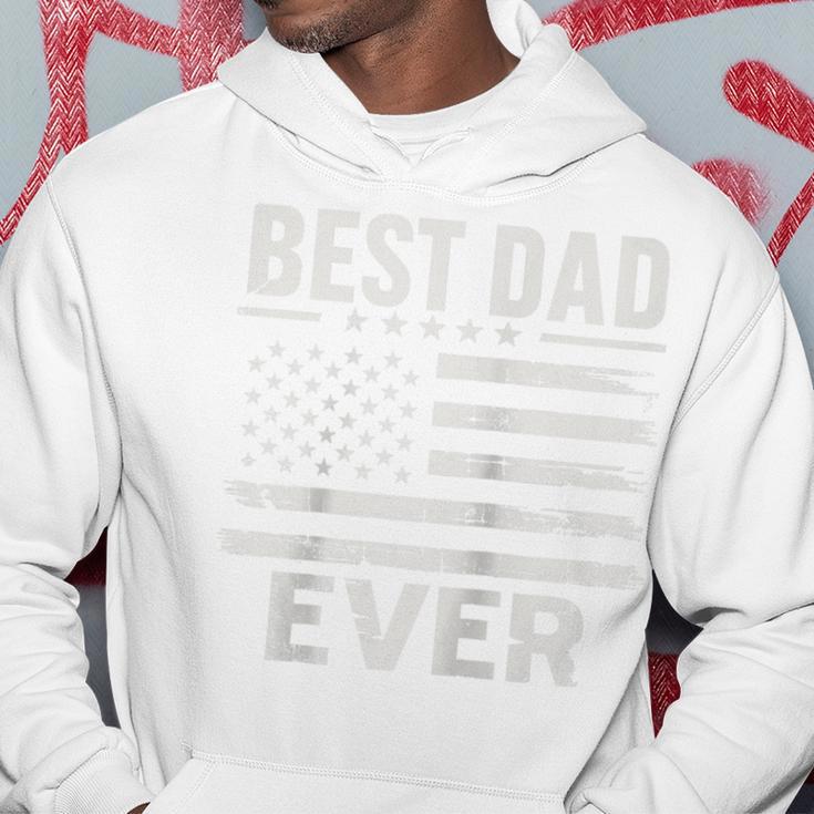 Der Beste Papa Aller Zeiten Imintage-Stil Mit Us-Amerikanischer Flagge Zumatertag Raglan Kapuzenpullover Lustige Geschenke