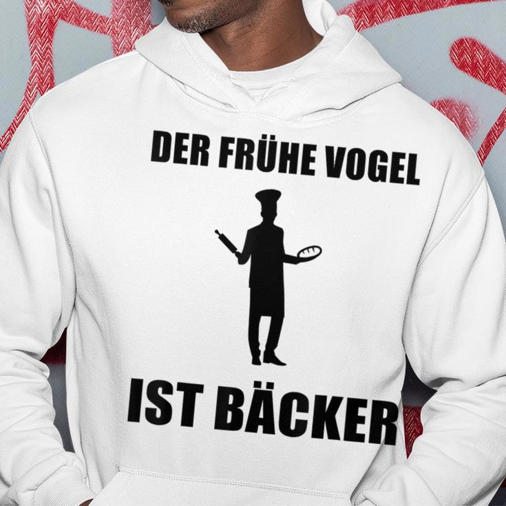 'Der Frühe Vogel Ist Bäcker' German Language Hoodie Lustige Geschenke