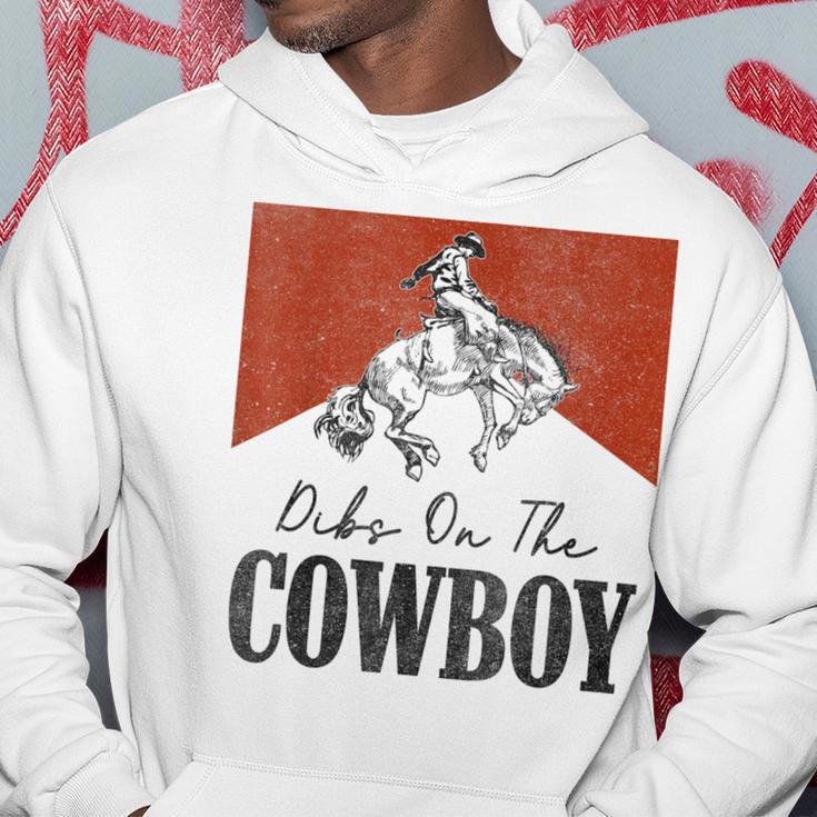 Dibs On The Cowboy Vintage Western Rodeo Country Cowgirls Hoodie Unique Gifts