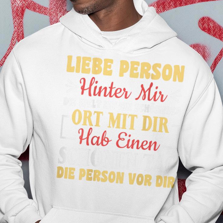 An Die Person Hinter Mir Liebe Person Hinter Mir Kapuzenpullover Lustige Geschenke