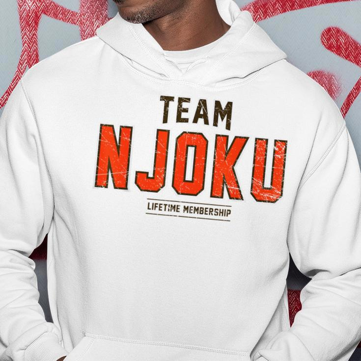Distressed Team Njoku Proud Family Surname Last Name Hoodie Funny Gifts