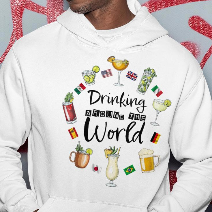 Drinking Around The World Vacation Drinking Showcase Hoodie Personalized Gifts