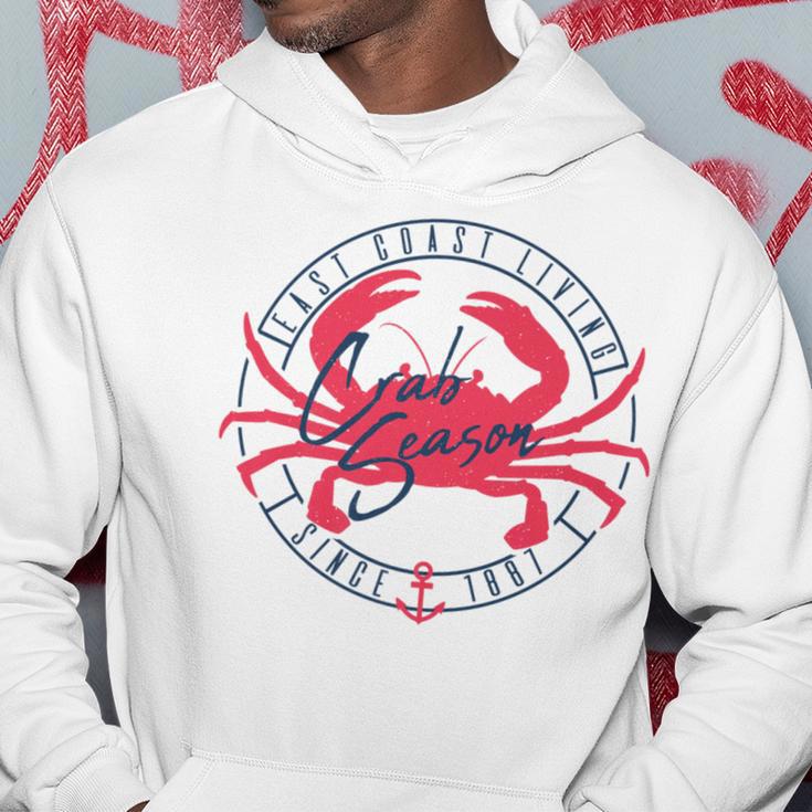 East Coast Living Crab Season Circle Hoodie Unique Gifts