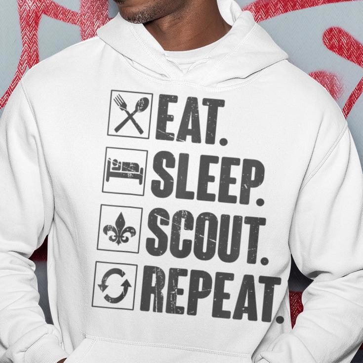 Eat Sleep Scout Repeat Scouting Lover Hoodie Unique Gifts