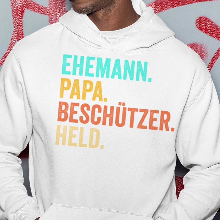 Ehemann Papa Beschützer Heldatertag Kapuzenpullover Lustige Geschenke