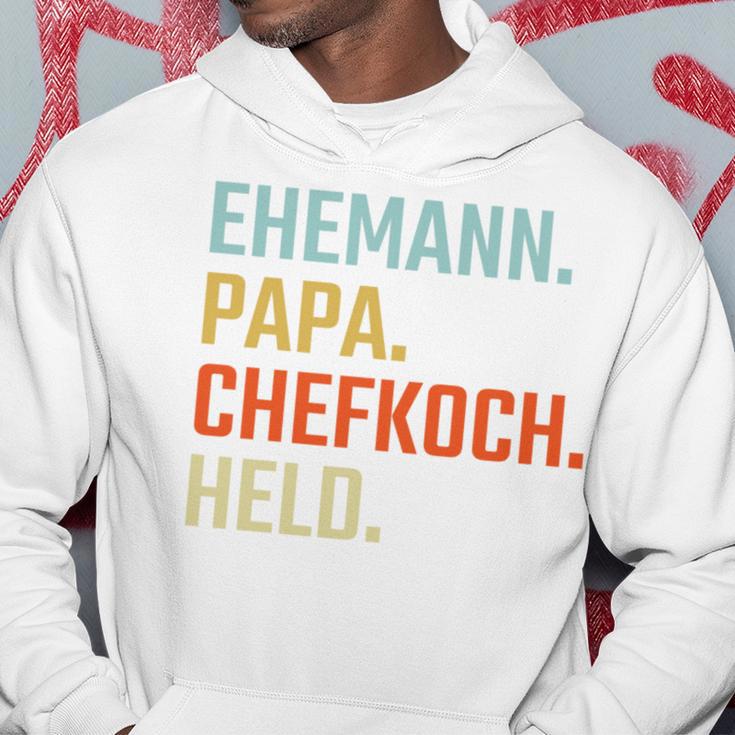 Ehemann Papa Chefkoch Held Geschenk Zumatertag Kapuzenpullover Lustige Geschenke