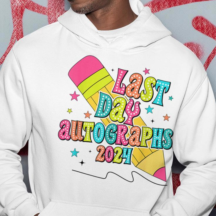 End Of The Year Autographs 2023-2024 Last Day Of School Grad Hoodie Funny Gifts
