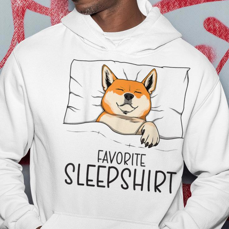 Favorite Sleep Napping Dog Shiba Inu Pajama Hoodie Unique Gifts