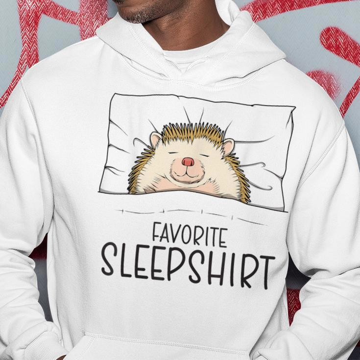 Favorite Sleep Napping Hedgehog Pajama Hoodie Unique Gifts