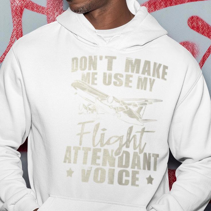 My Flight Attendant Voice Aviation Stewardess Plane Pilot Hoodie Unique Gifts