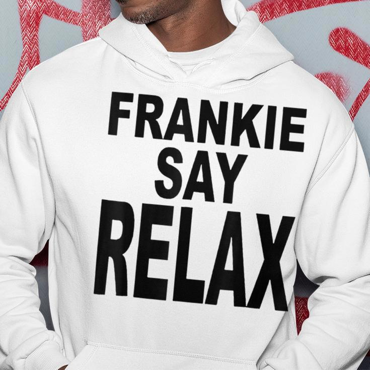 Frankie Say Relax Retro Vintage Style Blue Hoodie Lustige Geschenke