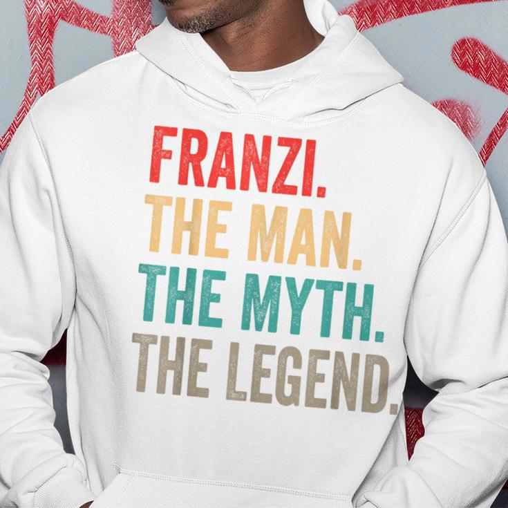 Franzi The Man The Myth The Legend Lustiges Geschenk Franzi Kapuzenpullover Lustige Geschenke