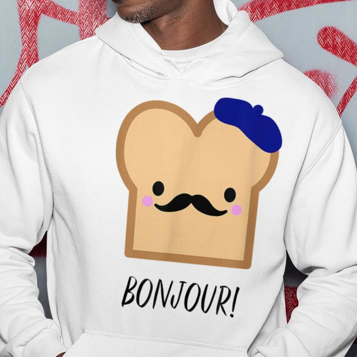 French Cute Kawaii Toast Francophile Food Hoodie Unique Gifts