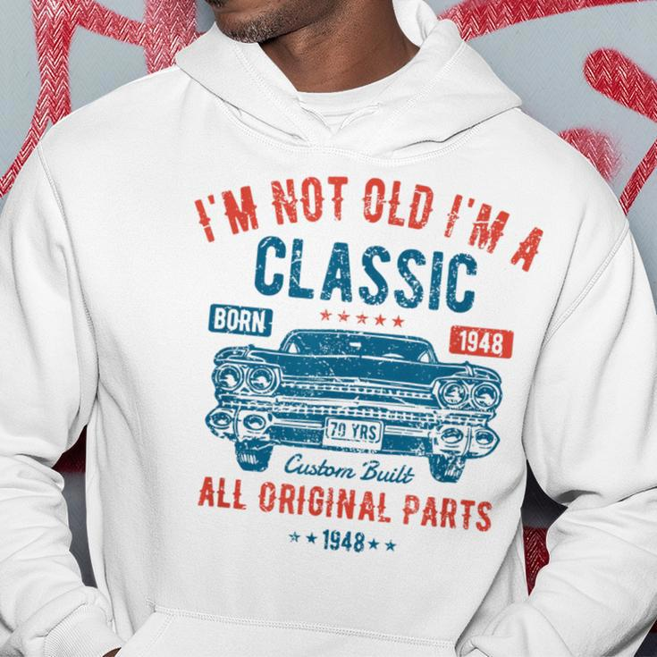 75Th Birthday 75 Years Old Classic Car Born 1948 Hoodie Unique Gifts