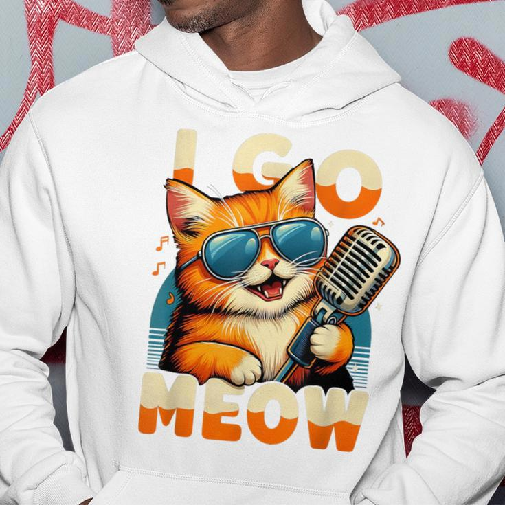 Cat Owner I Go Meow Singing Cat Meme Cat Lovers Hoodie Unique Gifts