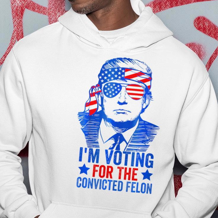 Voting 2024 I'm Voting For The Convicted Felon Hoodie | Mazezy