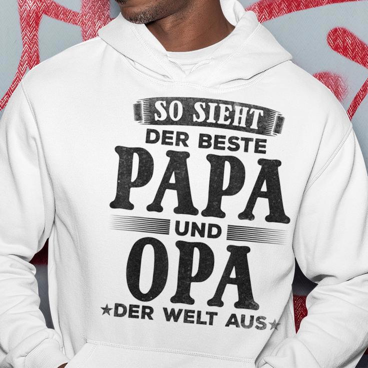 Grandfather Opa So Ssieht Der Beste Papa Und Opa Der Welt Kapuzenpullover Lustige Geschenke