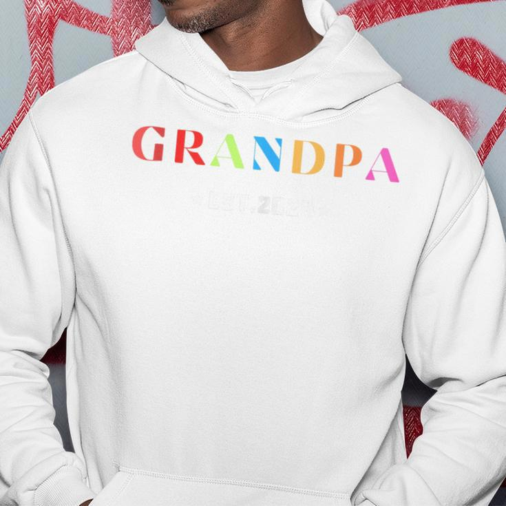 Grandpa Est 2024 First Time Grandpa Father's Day Hoodie Funny Gifts