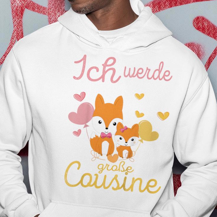 Großer Cousin 2024 Fuchs Motiv Hoodie für Kinder Lustige Geschenke