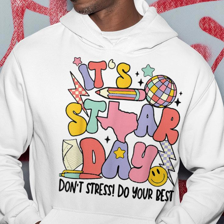 Groovy It's Staar Day Don't Stress Do Your Best Test Day Hoodie Unique Gifts