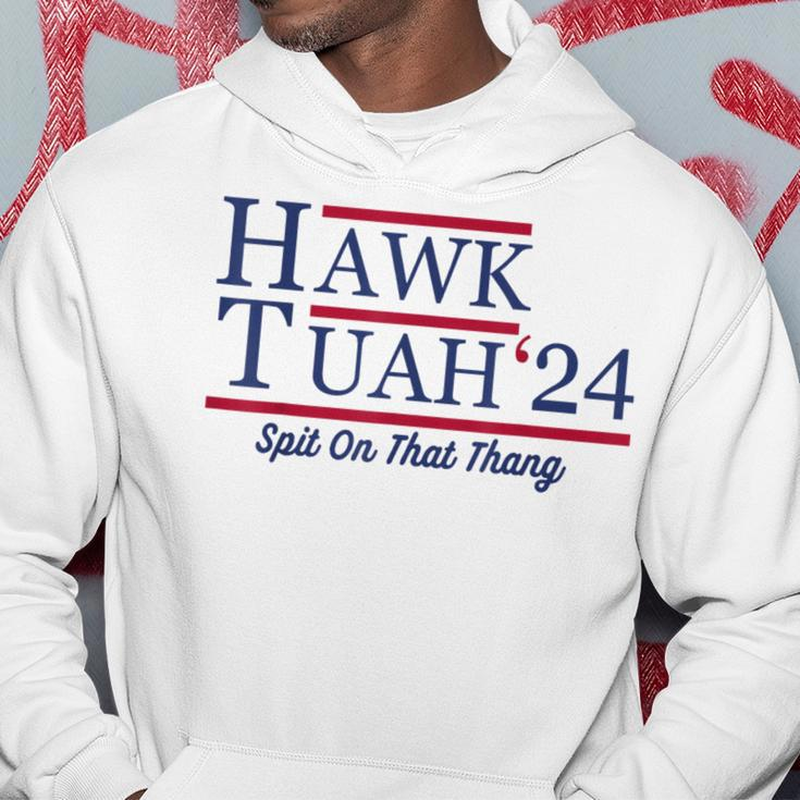 Hawk Tuah 24 Spit On That Thang Hawk Tuah 2024 Hawk Tush Hoodie Unique Gifts