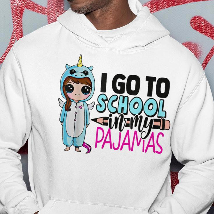 Homeschool Life I Go To School In My Unicorn Pajamas Hoodie Unique Gifts