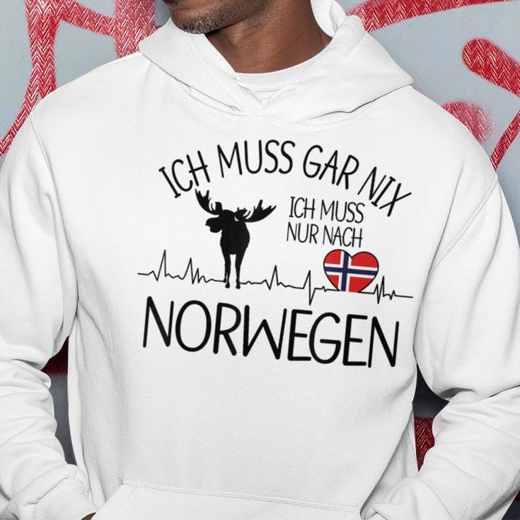 Ich Muss Nur Nach Norwegian Ich Muss Gar Nix Gray S Hoodie Lustige Geschenke
