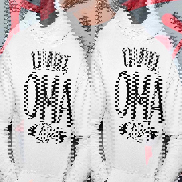 Ich Werde Oma 2024 German Language Hoodie Lustige Geschenke