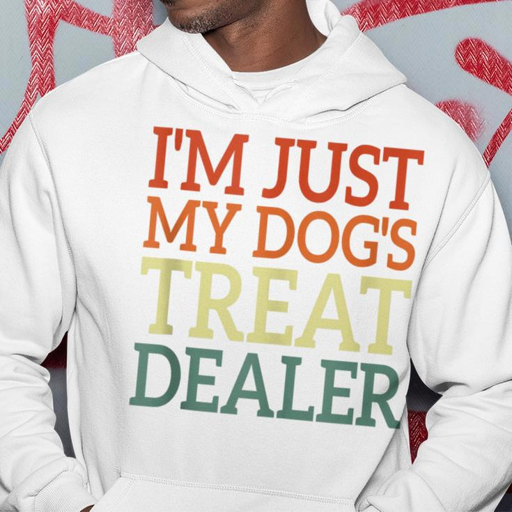 I'm Just My Dog's Treat Dealer Retro Vintage Dog Lover Hoodie Unique Gifts