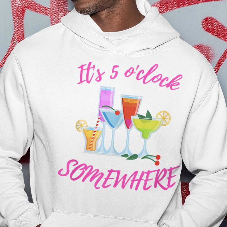 It's 5 O’Clock Somewhere Hello Summer Beach Lover Summertime Hoodie Unique Gifts