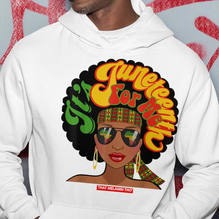 It's Junenth Vibes For Me Certified Black Owned Business Hoodie Unique Gifts