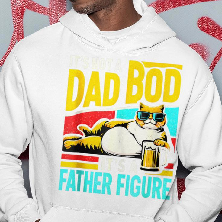 It's Not A Dad Bod It's A Father Figure Cat Dad Father's Day Hoodie Funny Gifts