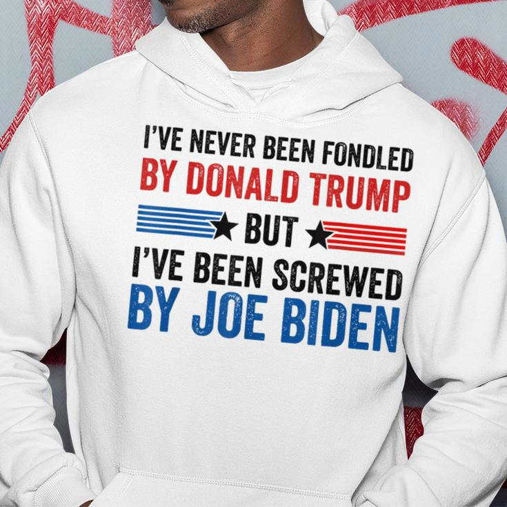 I've Never Been Fondled By Donald Trump But Joe Biden Hoodie Unique Gifts