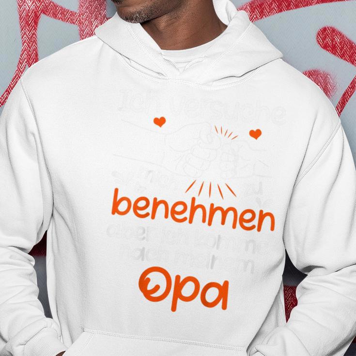 Kinder Ichersuche Mich Zu Benehmen Opa Children's Slogan Kapuzenpullover Lustige Geschenke