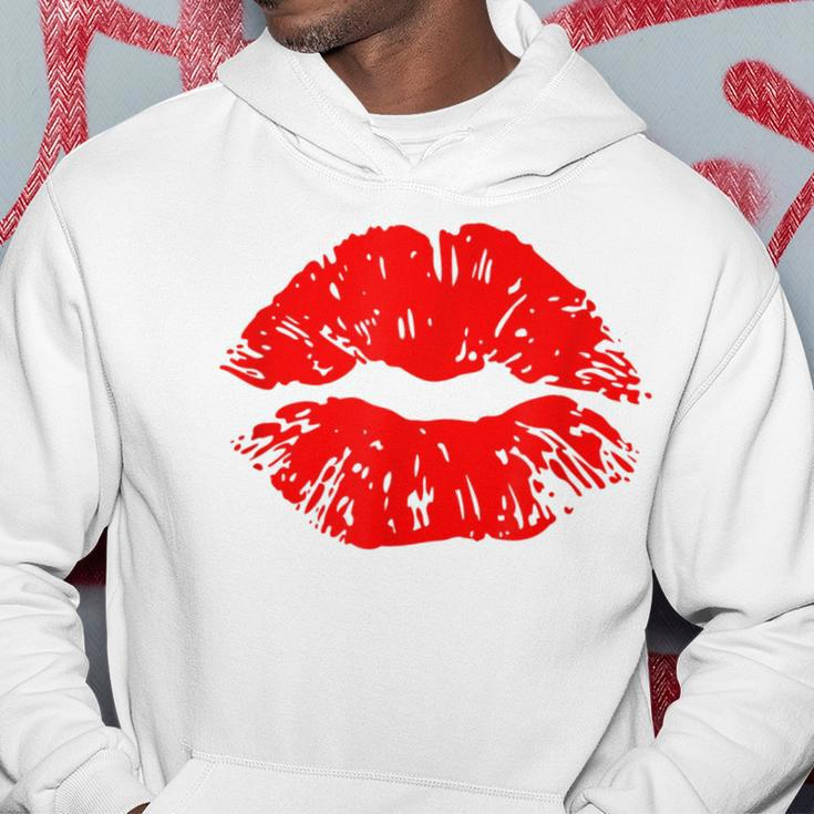 Kiss Red Lipstick Kiss Hoodie Personalized Gifts