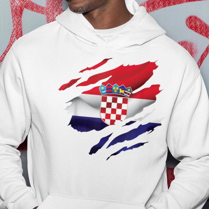 Kroatien Flagge Kroatisch Croatia Kinder Kroatien Hrvatska Kapuzenpullover Lustige Geschenke