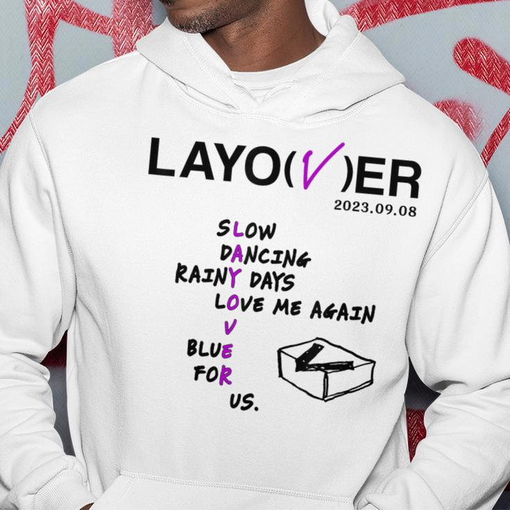 Layover For K-Pop Lover Army Bangtan Saranghae V Hoodie Funny Gifts