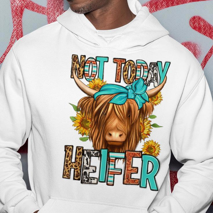 Leopard Highland Cow Bandana Not Today Heifer Western Animal Hoodie Personalized Gifts