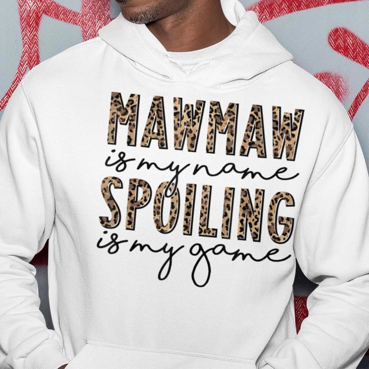 Leopard Mawmaw Is My Name Spoiling Is My Game Mawmaw Life Hoodie Personalized Gifts