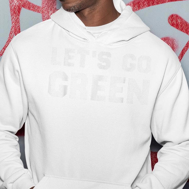 Let's Go Green Team Sports Spirit Game War Camp Parent Crew Hoodie Unique Gifts