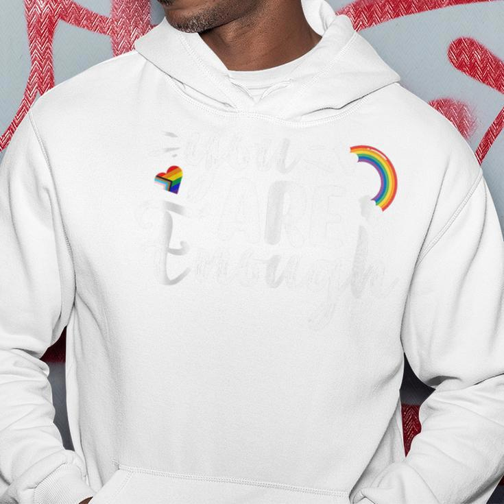 Lgbtq You Are Enough Rainbow Hoodie Unique Gifts