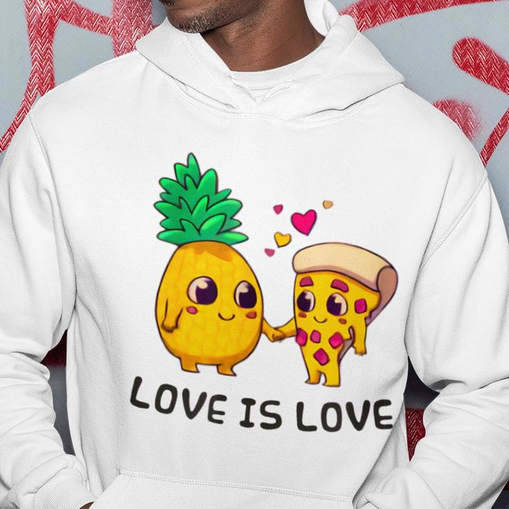 Love Is Love Cute Pride Pineapple Pizza Hoodie Unique Gifts