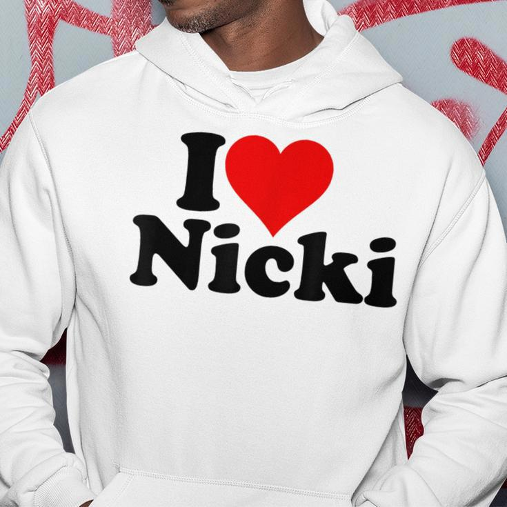 I Love Heart Nicki Hoodie Funny Gifts