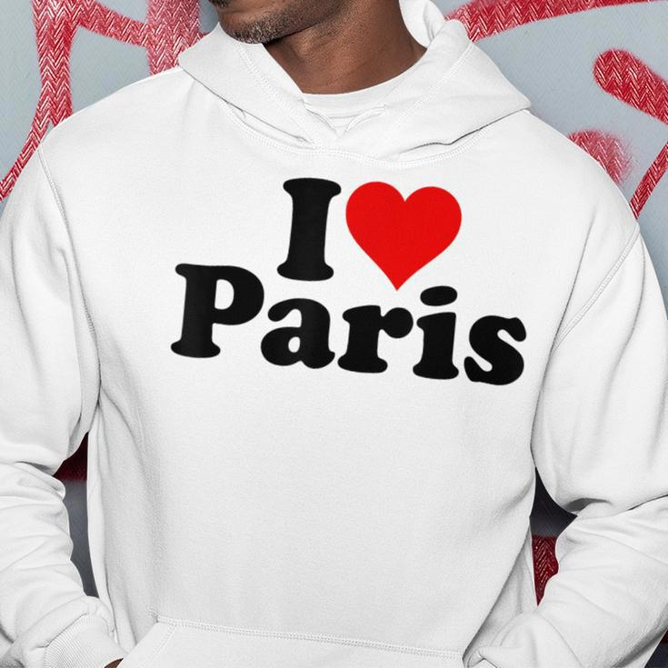 I Love Heart Paris France Hoodie Lustige Geschenke