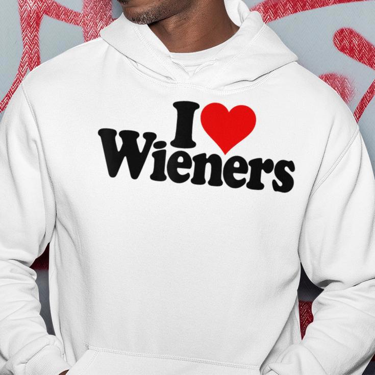 I Love Heart Wieners Sausage Frankfurter Hot Dog Hoodie Unique Gifts