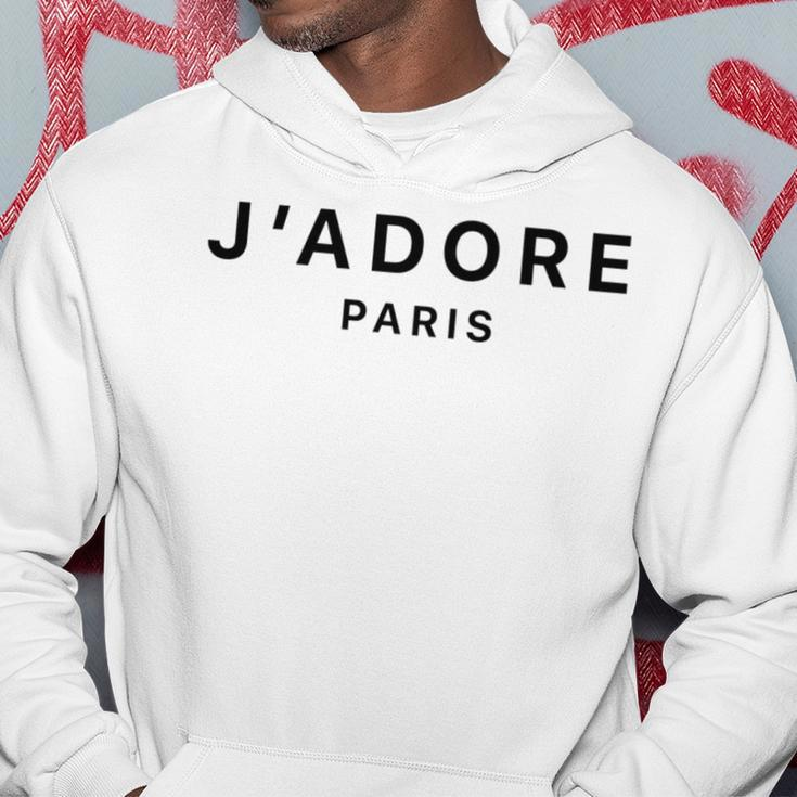 I Love Paris J-Adore Paris White Graphic Hoodie Unique Gifts
